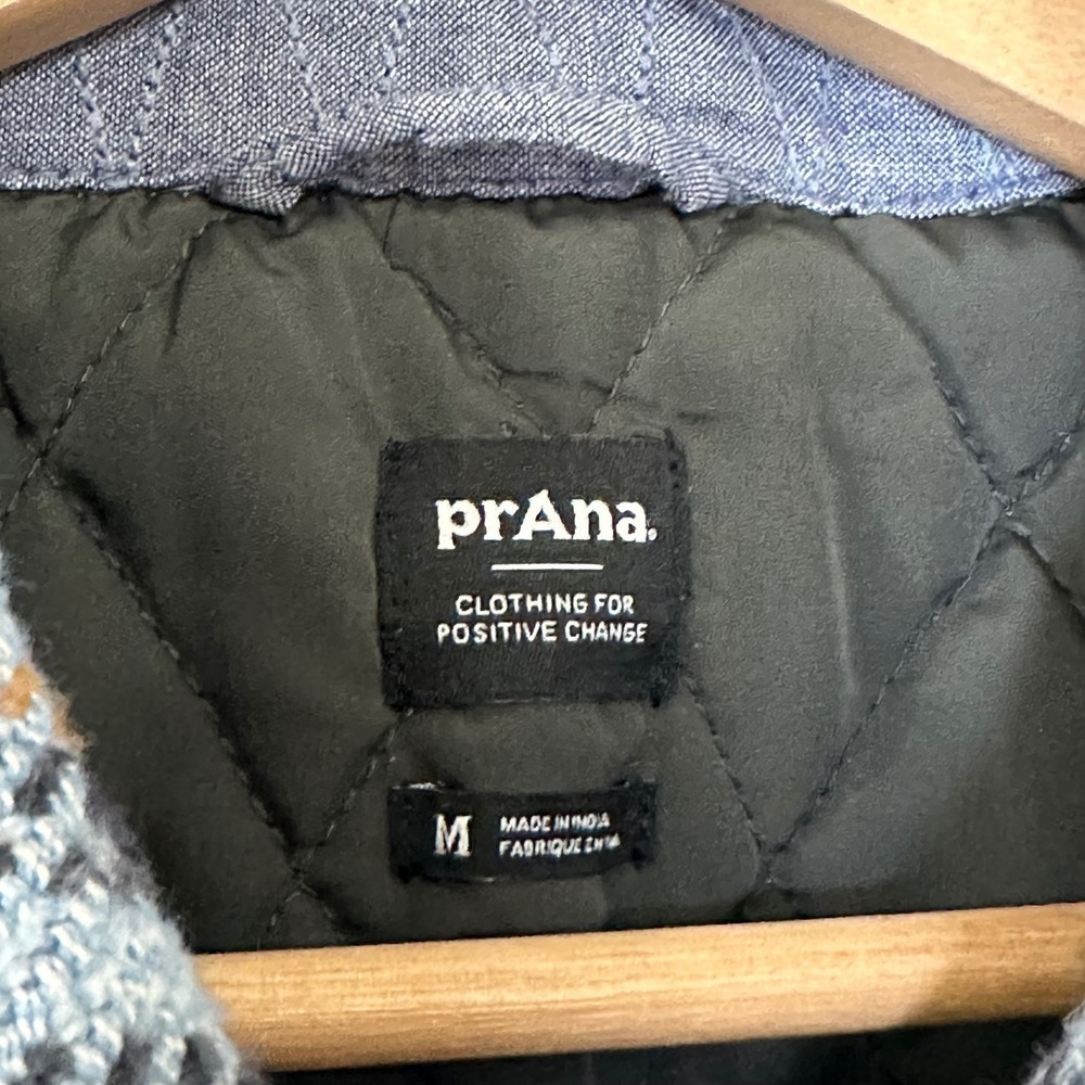 Women's Prana Lower Falls Flannel Jacket in the Big Sky Blue Size M - Picture 3 of 16